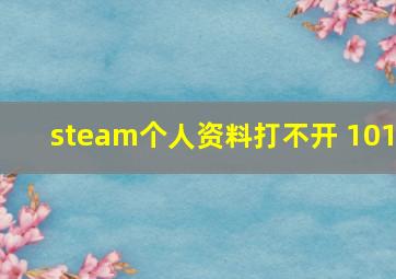 steam个人资料打不开 101